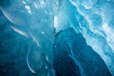 Fototapeta Morze - Struktury jaskini lodowej, Islandia