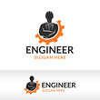 engineer logo design vector template