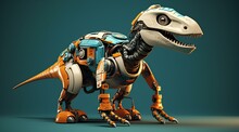 3d Mini Dinosaur Robot Toy Model 