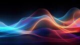 Fototapeta  - digital dynamic audio waves illustration technology shape, curve radio, frequency energy digital dynamic audio waves