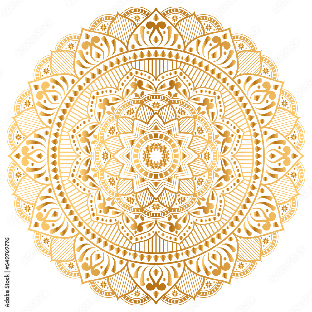 Luxury golden royal mandala arabesque islamic pattern for wedding ...