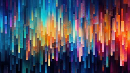 Wall Mural - modern vibrant glitch art illustration background abstract, light futuristic, poster element modern vibrant glitch art