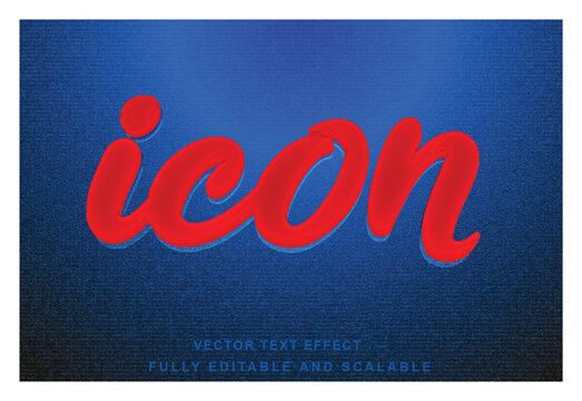 Icon 3d text effect