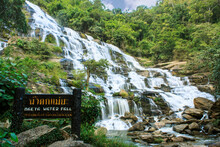 Maeya Water Fall Of Chiangmai Thailand