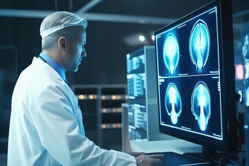 Poster - A medical doctor in uniform