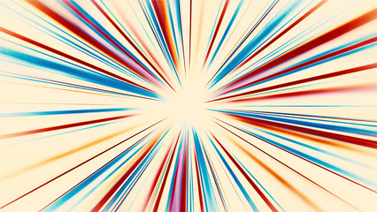 Poster - Abstract multicolored palette radiating motion background. Motion. Spinning colorful rays around the spherical silhouette.