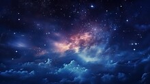 Night Sky With Clouds