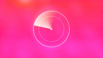 Poster - Radar screen animated colorful background. Motion. Visualization of online searching system.