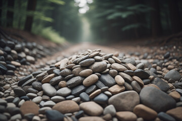 stones in the forest