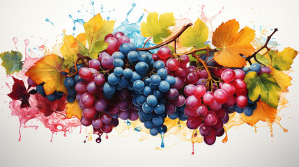 Poster - Fresh grape full of colors