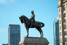 Bronze Statue Of Edward VII In Liverpool