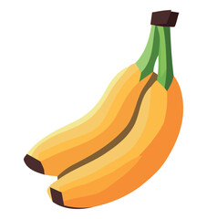 Poster - Fresh organic bananas vector