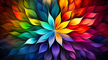 Kaleidoscopic Fractals In Bursting Colors