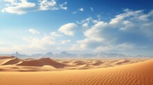Sky Egyptian Sahara Vast Illustration Sand Desert, Background Wild, Panoramic Heat Sky Egyptian Sahara Vast