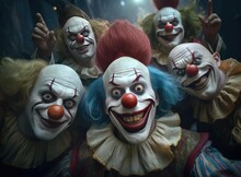 A Group Of Clowns