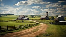 Buggy Amish Countryside Picturesque Illustration Travel Nature, Landscape Animal, Farm Agriculture Buggy Amish Countryside Picturesque