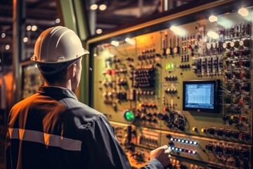 Poster - Electronic Plant Engineer in charge of monitoring and maintaining the factory work system to keep it working there is no system disruption in production plant, Electrical Mechanical.
