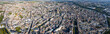 Aerial around the city Reims in France on a late afternoon.