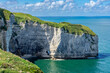 Urlaub in der Normandie, Frankreich: Sehenswürdigkeit, Naturwunder - Felsenformationen und Steilküste Falaises d'Étretat, das Schlüsselloch Pointe de la Courtine
