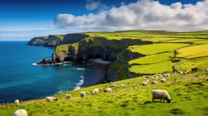 coastline coastal countryside illustration ocean coast, nature, beautiful seascape coastline coastal