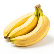 fotografia profesional de un platano o banana de canarias con un color amarillo intenso sobre fondo blanco
