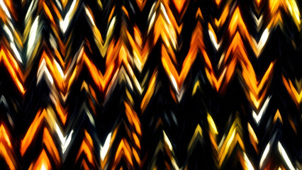 Poster - Moving background with zigzag flowing shapes. Motion. Pattern with moving wavy stripes and triangular angles.