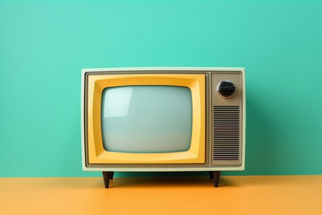 Broadcasting old television entertainment retro vintage background