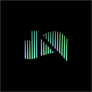 Wave A letter Logo