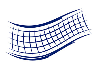 volleyball net illustration. sport club item or symbol.