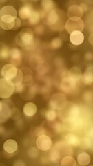 Wall Mural - abstract christmas background of a blurred bokeh of animated golden light particles in a seamless lo