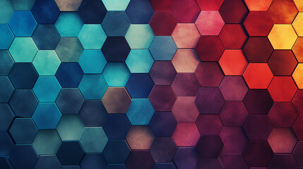 Sticker - Free photo geometric hex backgrounds for networking