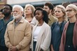 © altitudevisual - cropped shot of a diverse group of people standing outside