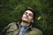 © altitudevisual - shot of a young man lying down in the grass