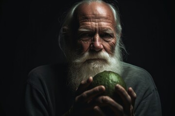 Sticker - shot of a man holding an avocado