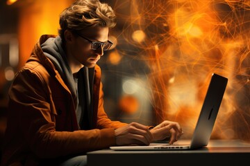 Portrait of a programmer in the modern computer world
