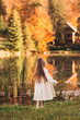 Girl in a autumn park