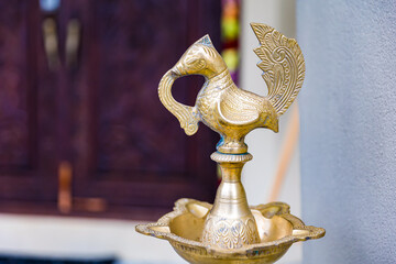 Indian wedding ceremony ritual items close up