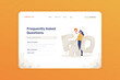 © Ilusiku studio - FAQ website page illustration landing page template