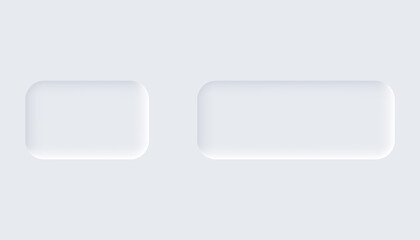 Wall Mural - neumorphic buttons. simple trendy design elements ui components isolated on light background. contro