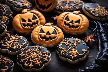 Poster - Beautiful gingerbread cookies for Halloween