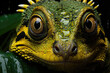 Close up a lizzard, Iguana. World Award photo illustration