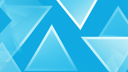 Wall Mural - Blue triangle pattern background wallpaper