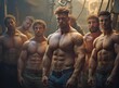A group of bodybuilders
