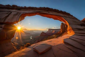 Poster - Mesa Arch Sunrise stock photo