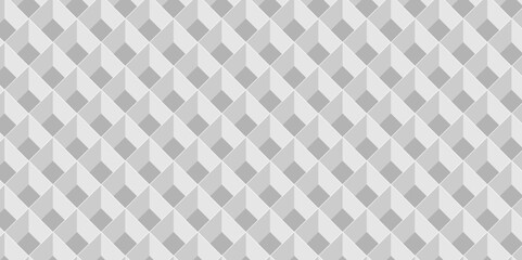 Wall Mural - 	
Seamless geometric pattern abstract background. abstract cubes geometric white and gray color hexagon technology background. digital cube honeycomb Front view of white texture for background.
