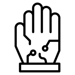 Wall Mural - Wired Gloves Icon