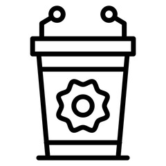 Poster - Lectern Icon