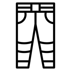 Sticker - firefighter pants icon