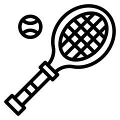 Poster - tennis racket icon