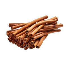 Wall Mural - Cinnamon Stick Garland isolated on transparent background